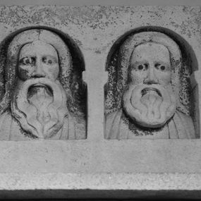 null - Antefix with bearded heads