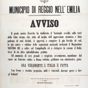null - Notice of the liberation of Rome