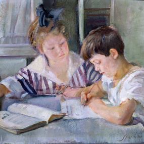 [object Object] - Children studying