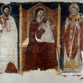 null - Madonna in trono con bambino e i santi Bartolomeo e Geminiano