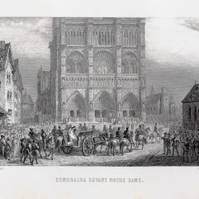 null - Esmeralda condotta davanti a Notre-Dame per l’impiccagione