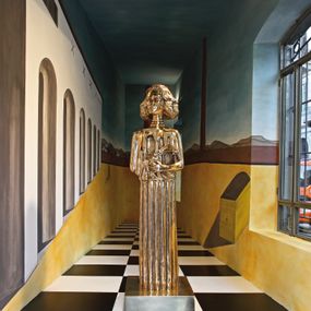 [object Object] - Portrait of Sofia Loren as the Muse of Antiquity (After Giorgio de Chirico)