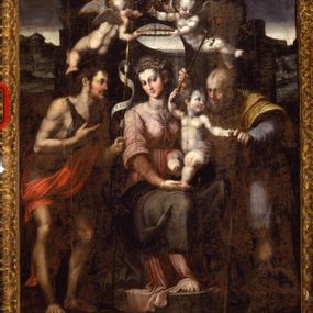 [object Object] - Holy family with St. John the Baptist
