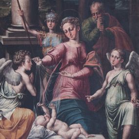 [object Object] - Madonna del Velo con gli Arcangeli Gabriele, Raffaele e Michele