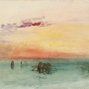 Joseph Mallord William Turner - Venice: Looking across the Lagoon at Sunset