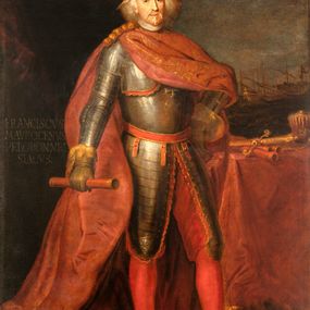 null - Porträt des Dogen Francesco Morosini, gekleidet als Generalkapitän vom 3