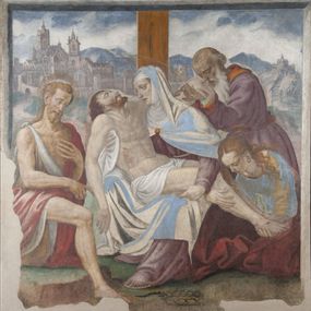 [object Object] - Lamentation over the Dead Christ with Saint John the Baptist