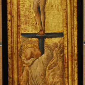 [object Object] - Saint Francis at the foot of the Cross and Saint John the Baptist