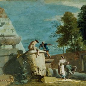 [object Object] - Landscape with classical ruins
