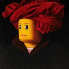 [object Object] - Ritratto di uomo con turbante rosso