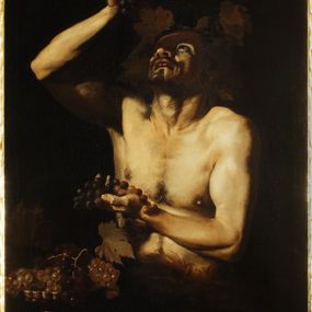[object Object] - Faun with grapes and flute