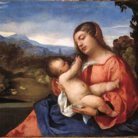 Tiziano Vecellio, detto Tiziano - Madonna col Bambino 