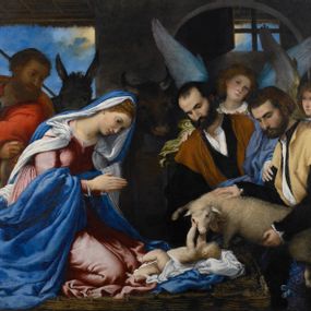 Lorenzo Lotto - Adorazione dei pastori