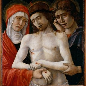 Giovanni Bellini - Cristo in Pietà tra la Vergine e san Giovanni evangelista 