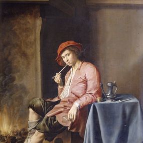 [object Object] - Portrait of a young smoker