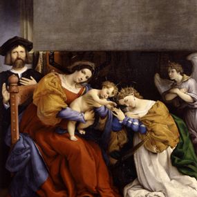 Lorenzo Lotto - Nozze mistiche di Santa Caterina d'Alessandria