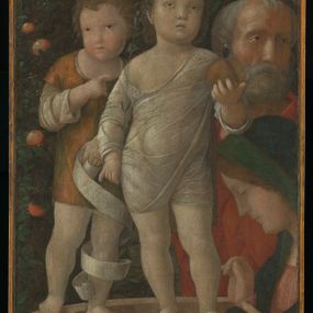 Andrea Mantegna - Sacra Famiglia con San Giovanni