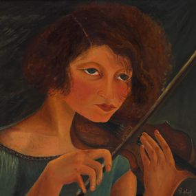 [object Object] - Selfportrait with violin