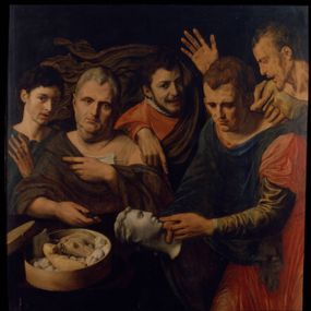 [object Object] - Autoritratto di Frans Floris e William Key con Tito, Caio e Vitellio