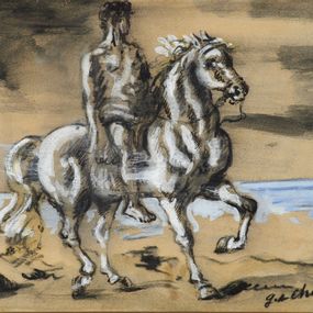 Giorgio de Chirico - Cavallo con cavaliere