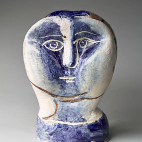 Pablo Picasso - testa di donna con rete 