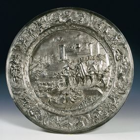 [object Object] - Plate with Colombo's departure, The Seasons