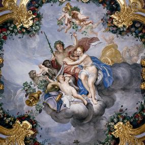 [object Object] - Venus, Bacchus and Sleeping Love (gallery ceiling of mirrors)