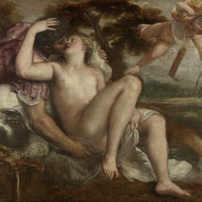 Tiziano Vecellio, detto Tiziano - Marte, Venere e Amore