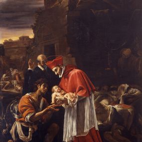 Orazio Borgianni - San Carlo Borromeo visita gli appestati