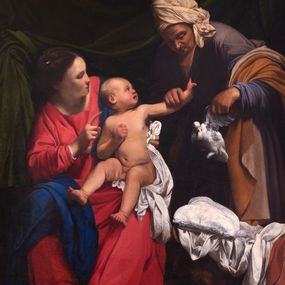 [object Object] - Madonna and Child with Saint Anne