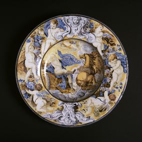 [object Object] - Plate with Phaeton and the chariot of the sun
