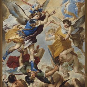 [object Object] - Archangel Michael defeats the rebel angels