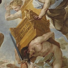 Luca Giordano - San Michele Arcangelo sconfigge gli angeli ribelli, particolare