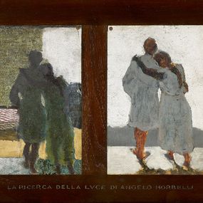 Angelo Morbelli - La ricerca della luce. Studio per immagine centrale trittico