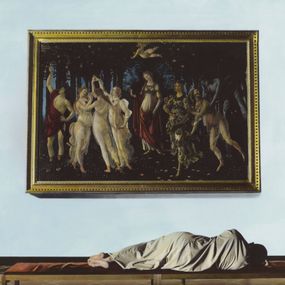 Youssef Nabil - Sel portrait with Botticelli