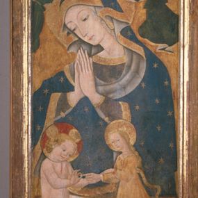 [object Object] - Madonna incoronata da due angeli e sposalizio mistico di Santa Caterina