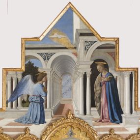Piero della Francesca - Polittico di Sant'Antonio dettaglio della cimasa