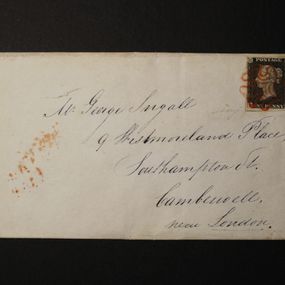 null - Letter franked with Penny Black