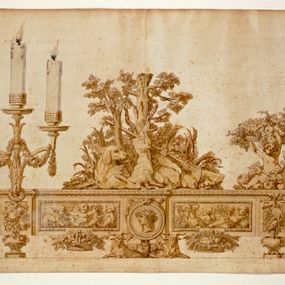 [object Object] - Drawing centerpiece of Vittorio Amedeo III di Savoia
