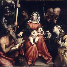[object Object] - The Mystic Marriage of Saint Catherine with Saints