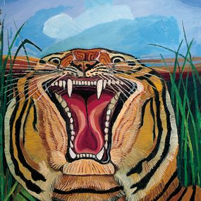 Antonio Ligabue - Testa di tigre