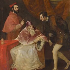[object Object] - Porträt von Paul III mit seinen Enkeln