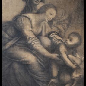 [object Object] - Vierge à l'Enfant avec sainte Anne