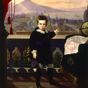 [object Object] - Portrait of Vittorio Emanuele, prince of Naples as a child