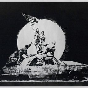 Banksy - Flag (Silver)