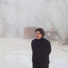 [object Object] - Nairy Baghramian during her visit at Henraux Cervaiole quarries