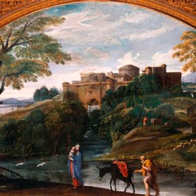 [object Object] - Landscape with the Flight into Egypt