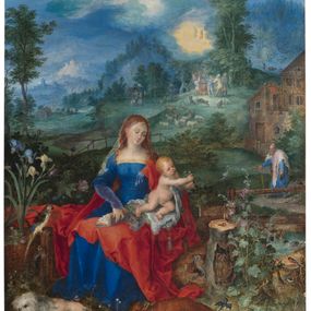 [object Object] - Madonna and Child with animals