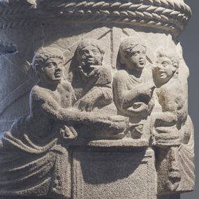 null - Urn with banquet scene