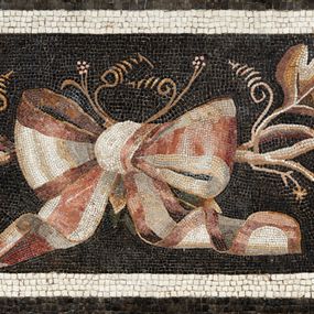null - Mosaic with bow and vine shoots
